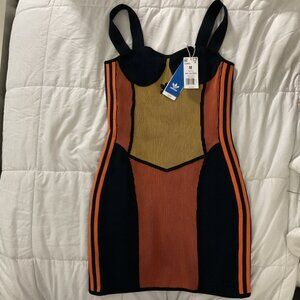 adidas Originals x Paolina Russo Corset Knitted Logo Dress